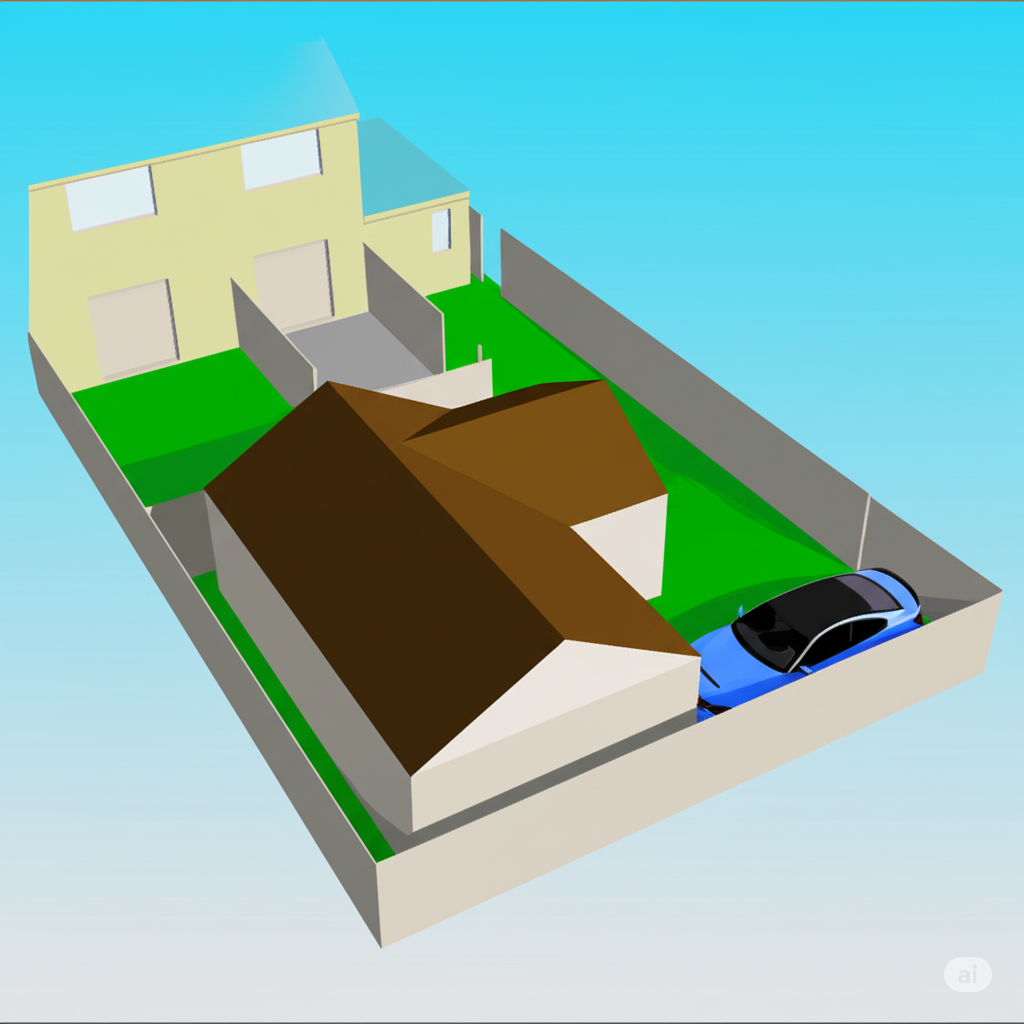 Annex Plot with own driveway entrance